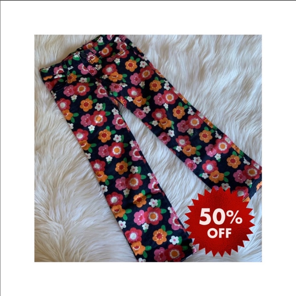 Gymboree blue floral pants